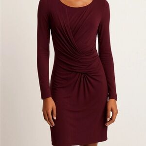 Bailey 44 Deep Wine Long Sleeve Dress